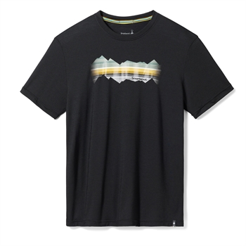 Smartwool Men\'s Everyday Mountain Horizon Graphic Short Sleeve Tee - Black - T-shirt