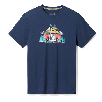 Smartwool Men\'s Everyday River Van Graphic Short Sleeve Tee - Deep Navy - T-shirt