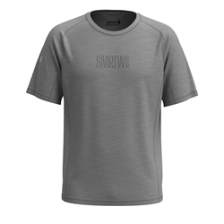 Smartwool Men's Active Ultralite Short Sleeve Graphic Tee - Light Gray Heather/Medium Gray Heather - T-shirt