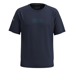 Smartwool Men's Active Ultralite Short Sleeve Graphic Tee - Deep Navy/Twilight Blue - T-shirt