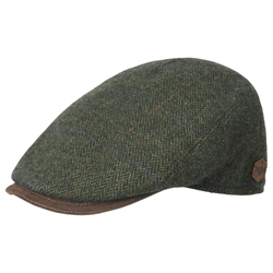 MJM Daffy 3 32 Wool/Cashmere - Green Herringbone