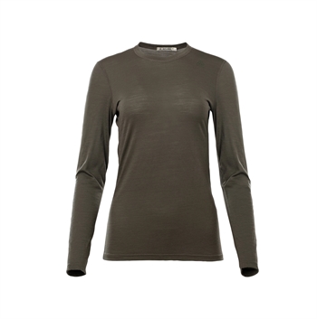 Aclima LightWool Undershirt Long Sleeve Woman - Tarmac