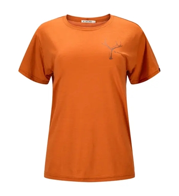 Aclima LightWool Classic Tee - Antler - Woman - Apricot Orange