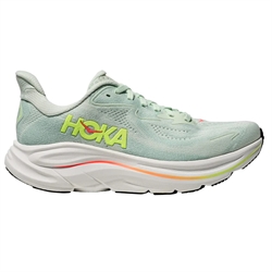 Hoka Clifton 10 Woman - Seaglass/Neon Flame - Hverdags- og løbesko