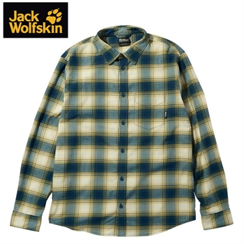 Jack Wolfskin Wanderweg Shirt Men - Teal - Skjorte