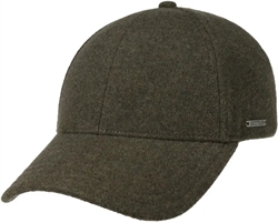 Stetson Baseball Cap Wool/Cashmere - Dark Olive 