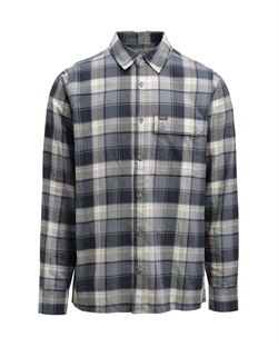 Lundhags Järpen Plaid Flannel Shirt Men - Dark Sky Blue