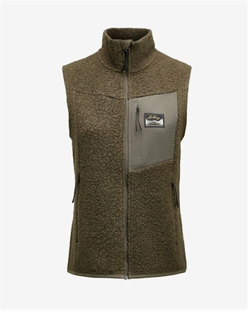 Lundhags Flok Wool Pile Vest Womens - Forest