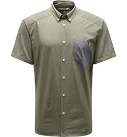 Haglöfs Vejan SS Shirt Men - Sage Green - Kortærmet skjorte