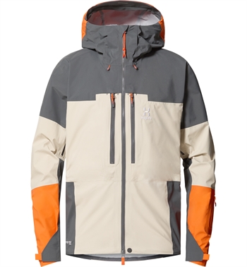 Haglöfs Spitz GTX Pro Jacket Men - Chalk Beige/Magnetite - Skaljakke