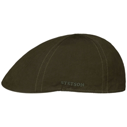 Stetson Duck Cap i oilskin - Olive