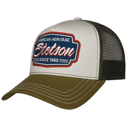 Stetson Trucker Cap - Classic Race - Olive/Yellow 