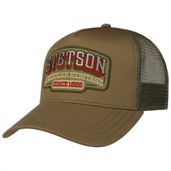 Stetson Trucker Cap - Vintage Western - Brown 