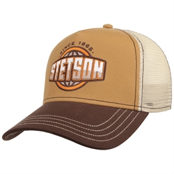 Stetson Trucker Cap - Classic Globe - Brown