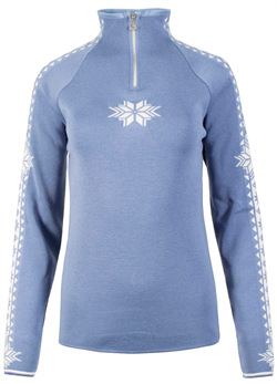 Dale of Norway Geilo Feminine Sweater - Ice Blue/White