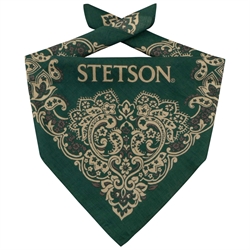Stetson - Paisley Bandana - Dark Green