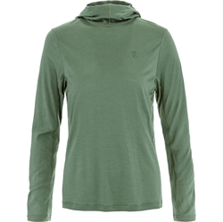 Fjällräven Abisko Wool Hoodie Women - Patina Green