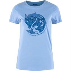 Fjällräven Arctic Fox Print T-shirt Women - Ultramarine