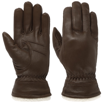 Hestra Buvika Deerskin Primaloft Handske - Dark Brown