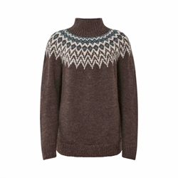 Fuza Wool Che Che High Neck 26 Sweater Woman - Dark Brown