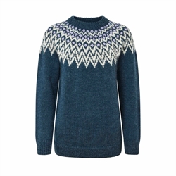 Fuza Wool Che Che High Neck 26 Sweater Woman - Petrol