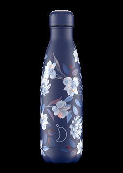 Chilly's Bottles Floral Fleurs Bleues 500 ml