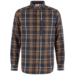 Fjällräven Fjällglim Regular Shirt - Wood Brown/Black Oak - Herreskjorte