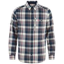 Fjällräven Fjällglim Regular Shirt - Dark Navy/Chalk White - Herreskjorte