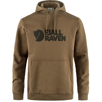 Fjällräven Logo Hoodie Men - Wood Brown