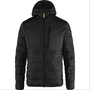 Fjällräven Keb Padded Hoodie Men - Black - Kunstfiberjakke