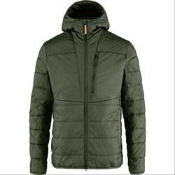 Fjällräven Keb Padded Hoodie Men - Deep Forest - Kunstfiberjakke