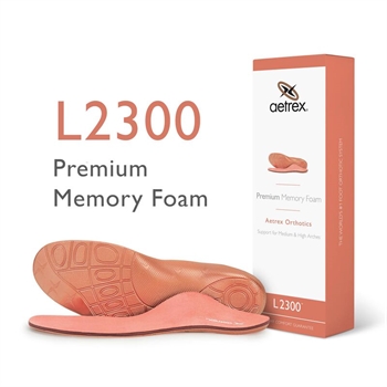 Aetrex Premium Memory Foam Insole L2300 Woman Indlægssål 