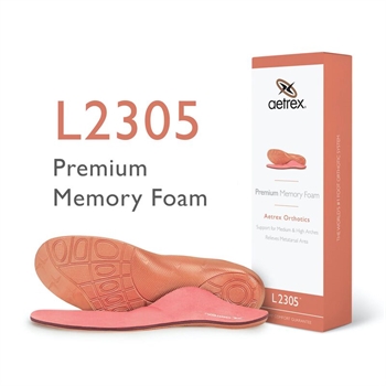 Aetrex Premium Memory Foam Insole L2305 Woman Indlægssål 