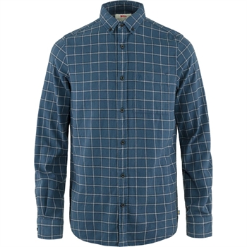 Fjällräven Övik Flannel Shirt Men - Indigo Blue/Flint Grey