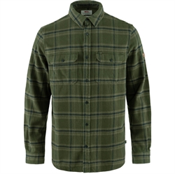 Fjällräven Övik Heavy Flannel Shirt Men - Deep Forest/Laurel Green