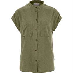Fjällräven Övik Hemp Shirt SS Women - Green