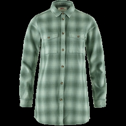 Fjällräven Övik Twill Shirt LS Women - Misty Green/Patina Green