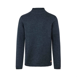 Fuza Wool Poul High Neck Sweater Men - Navy