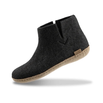 Glerups Lav Støvle - Charcoal / Koksgrå -  Hjemmesko