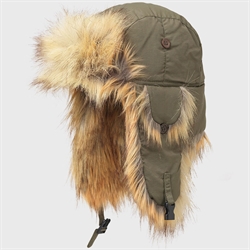 MJM Trapper 42 Recycled Taslan/Faux Fur - Army Natural - Pelshue