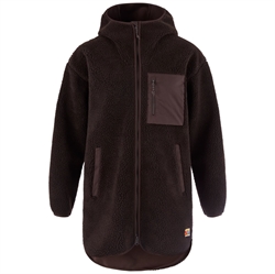 Fjällräven Vardag Pile Fleece Long Women - Black Oak - Lang fleecejakke