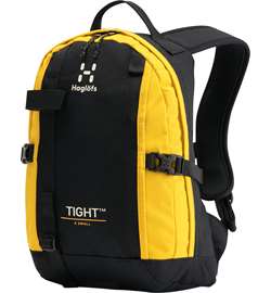 Haglöfs Tight X-Small - True Black/Pumpkin Yellow - Børnerygsæk