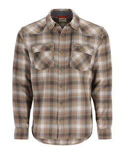 Simms Santee Flannel Shirt - Bayleaf/Sunglow Pane Ombre
