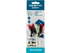 Kinetic Sabiki Octopus S Rig Glow Red Black