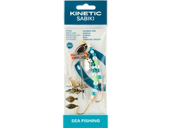 Kinetic Sabiki Scandic Rig Fladfiskeforfang Pearl Blue