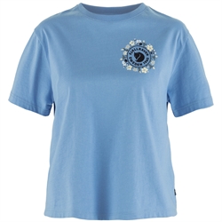 Fjällräven - Fjällblomster Logo T-Shirt Woman - Ultramarine