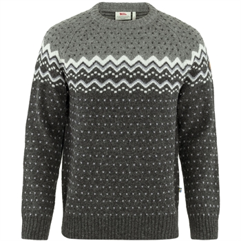 Fjällräven Övik Knit Sweater Men - Dark Grey/Grey - Striktrøje