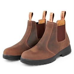 Gateway1 SD 6'' Pull-on Chelsea Unisex - Dark Brown - Lav læderstøvle