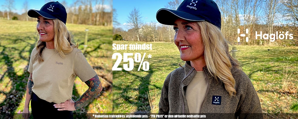 Mindst 25% rabat på Haglöfs