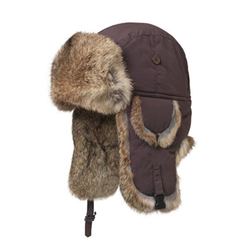 MJM Trapper 32 Recycled Taslan/Faux Fur - Brown/Hare - Pelshue